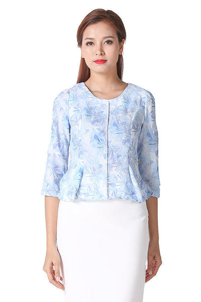 ÁO PEPLUM HỌA TIẾT HOA